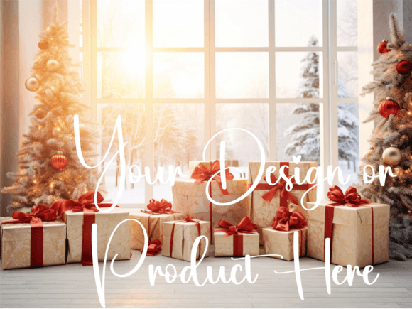 Download Christmas Background for Product Mockups - Mockup Collection