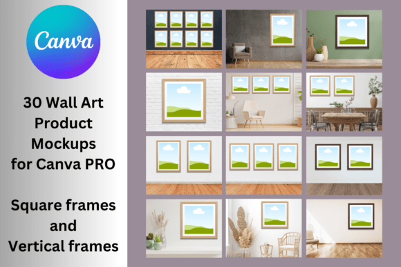 Download 30 Wall Art Product Mockups - Mockup Collection