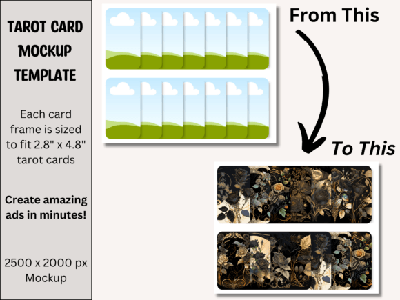 Download Tarot Card Product Mockup Photo - Canva - Mockup Collection